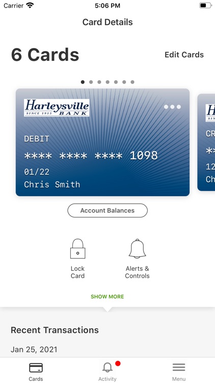 Harleysville Bank Card App screenshot-3