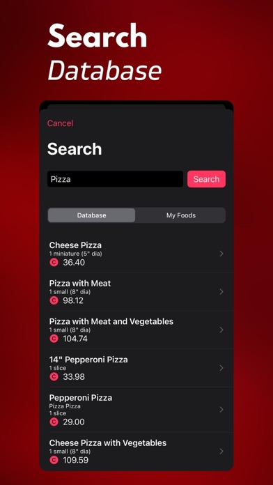 Carb Tracker+ Screenshot