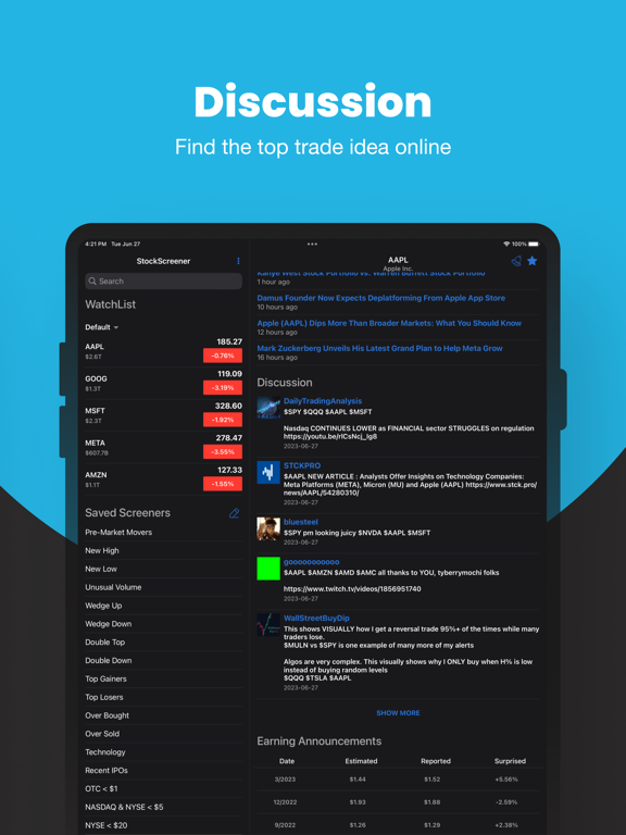Stock Screener by StockScan.io iPad screenshot 9 - Finance app