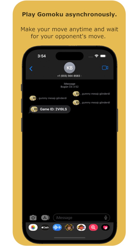 #4. Gummy: Play Gomoku on Messages (iOS) 来自: Erdem Kara