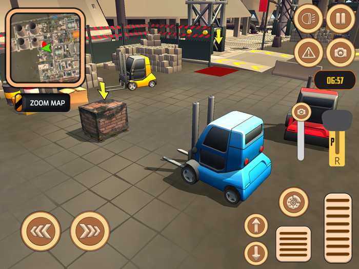 Cartoon Truck And Forklift