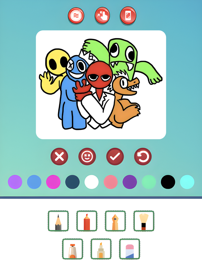 Magic Rainbow coloring House