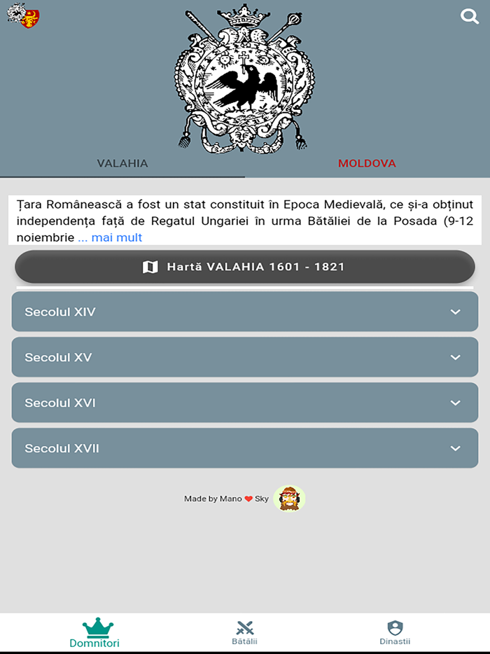 Istorie - Domnitori și Bătălii