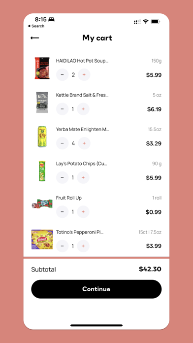 ofo - 10 min snack delivery Screenshot