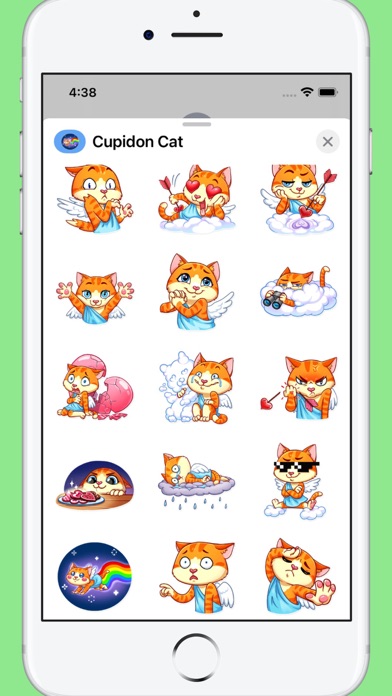 Screenshot 2 of Cupidon Cat Stickers App