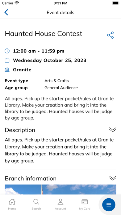 Salt Lake County Library Screenshot
