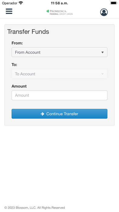 ProMedica FCU Screenshot