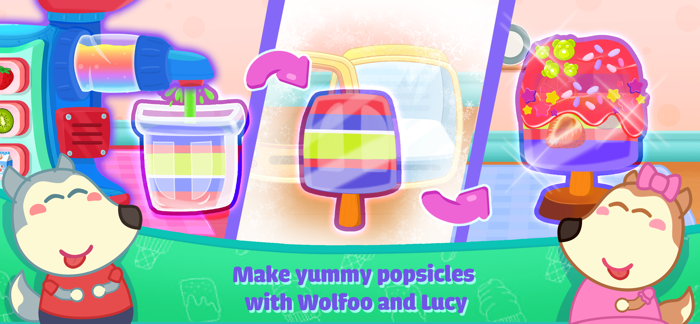 Wolfoo Ice Cream Shop Dessert