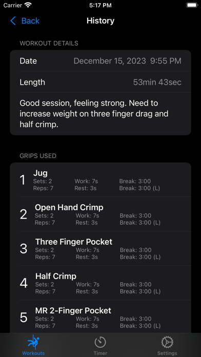 CountDown - Hangboard Timer Screenshot