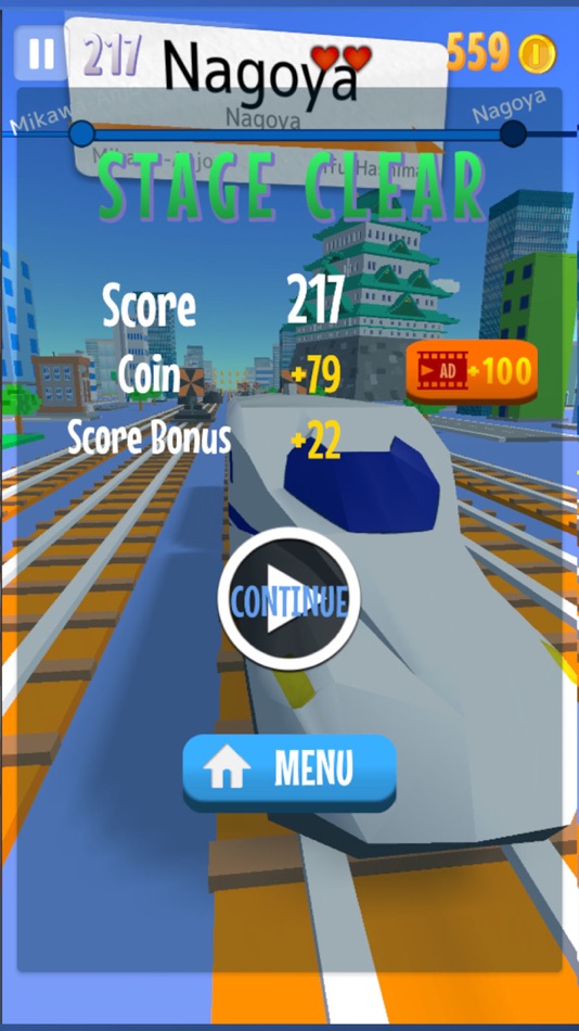 #7. Super Train Run -Shinkansen- (iOS) By: Ayumi Miyazaki