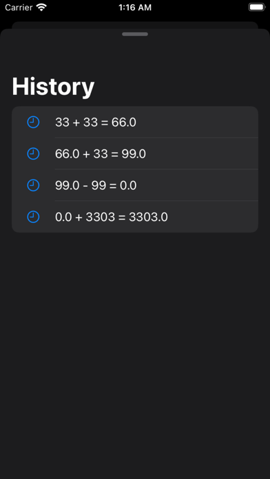 Calculation - Basic Calculator Screenshot