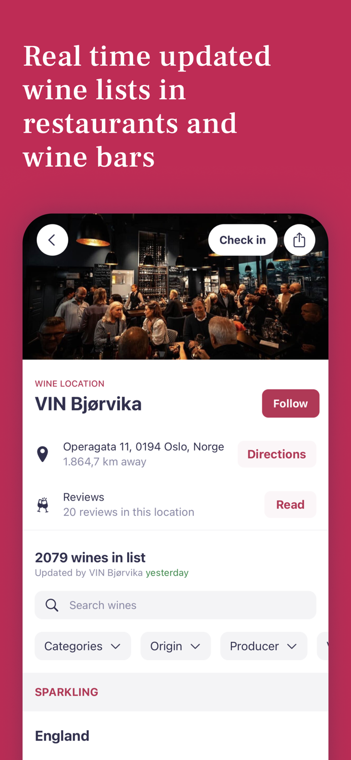 Vinify Wine cellar and reviews