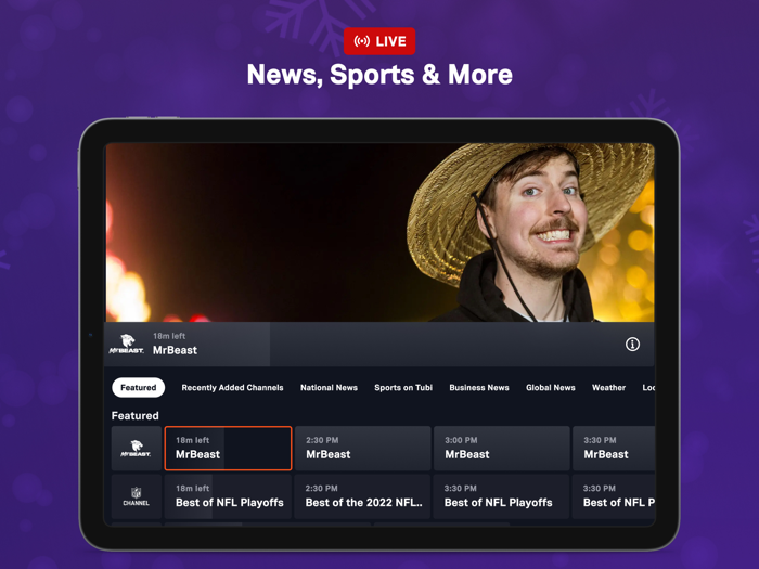 Tubi Movies and Live TV