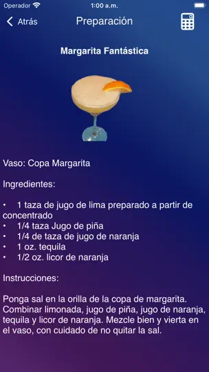 Captura de pantalla de Bebidas & Drinks en iPhone 7