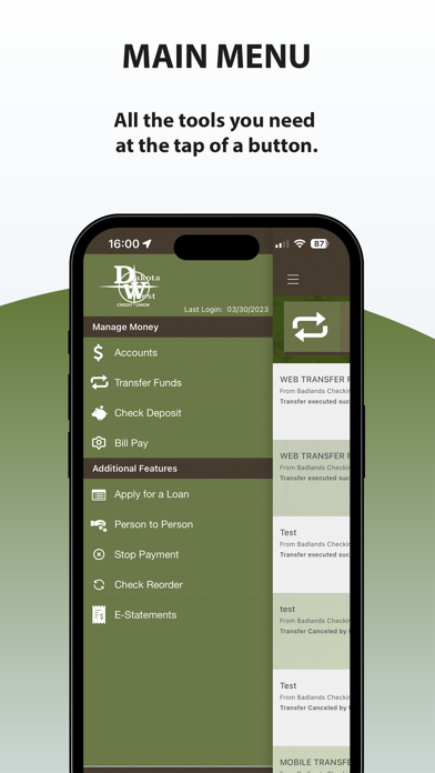 Dakota West Credit Union Screenshot