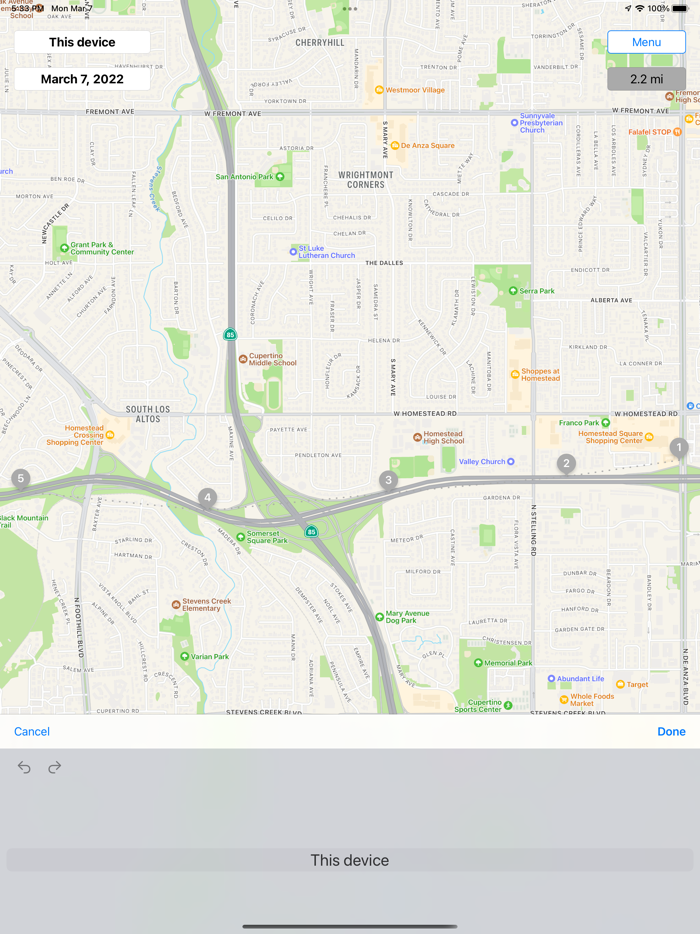 Breadcrumbs - me on the map