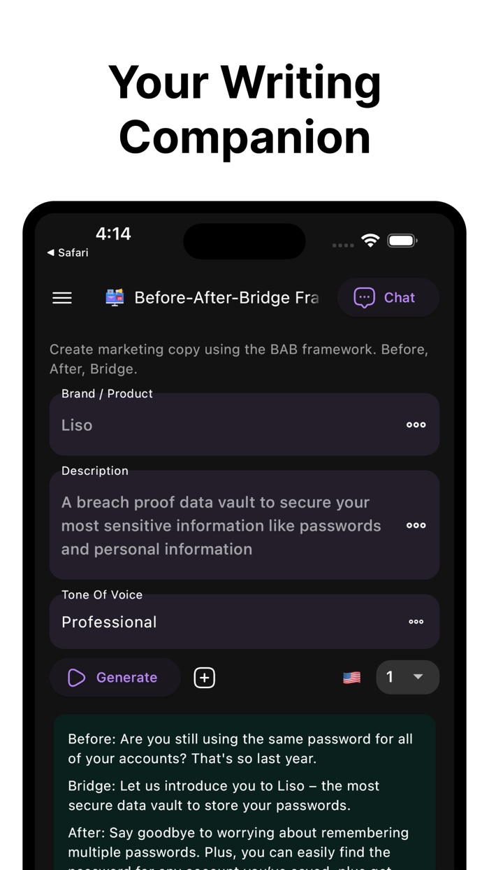 AI Writer ChatGPT Powered Ask