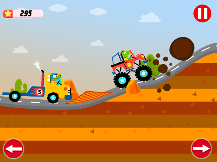 Dinosaur Trucks Ride Car Games