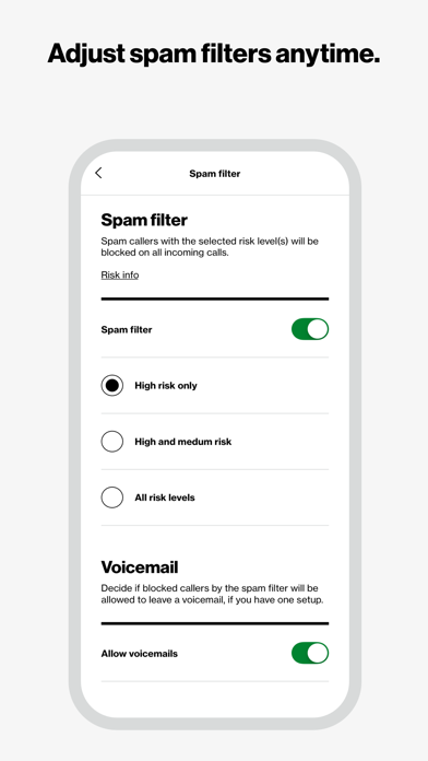 Verizon Call Filter Screenshot
