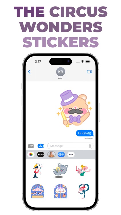 The Circus Wonders stickers