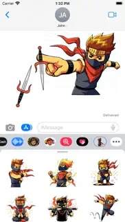assassin ninja stickers iphone screenshot 3