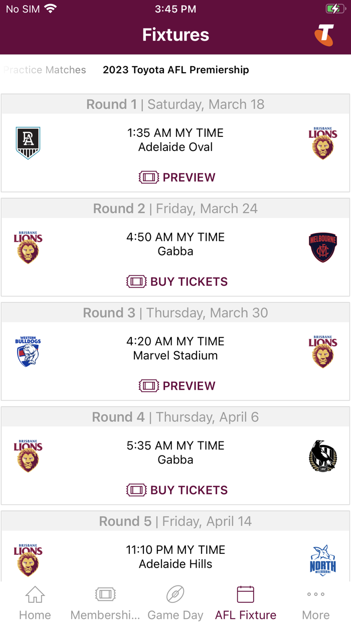 Brisbane Lions Official App