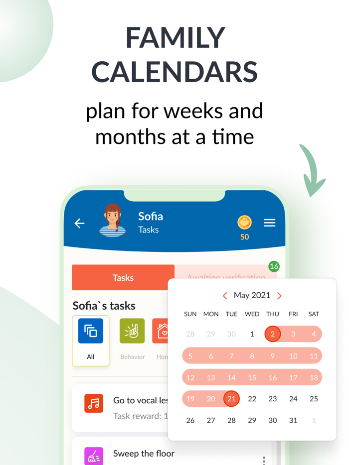 Famoty family routine planner