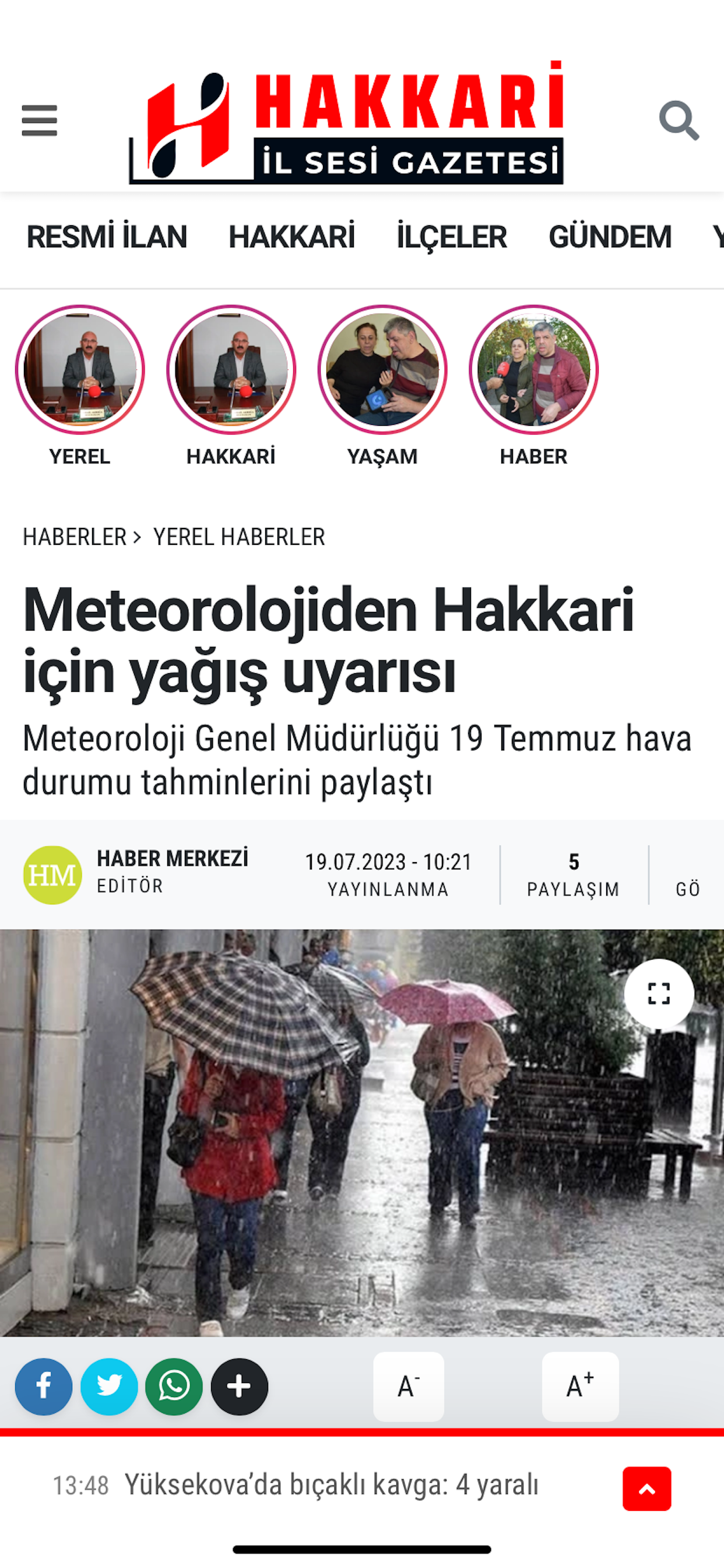 Hakkari İl Sesi Gazetesi