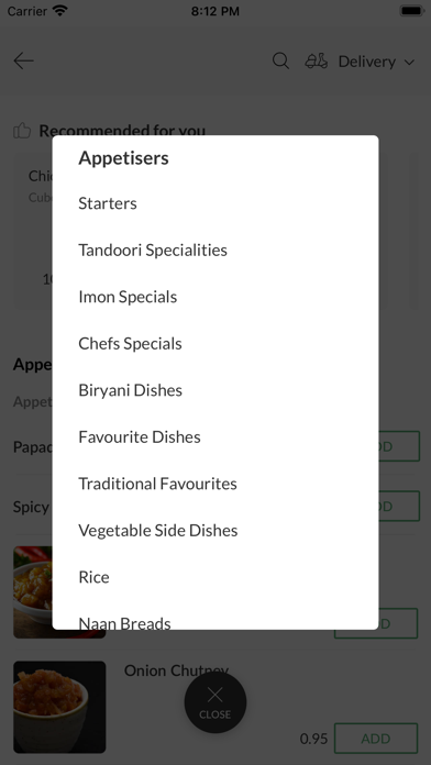 Imon Tandoori, Screenshot