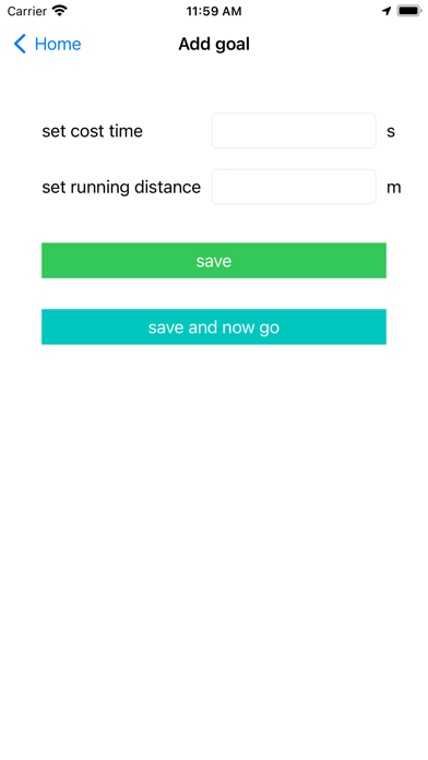 Running Goal Screenshot