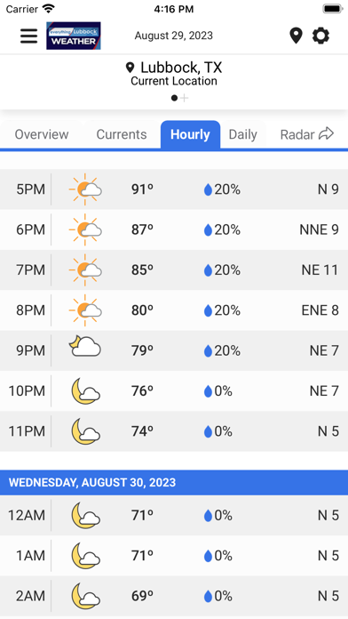 EverythingLubbock Weather Screenshot