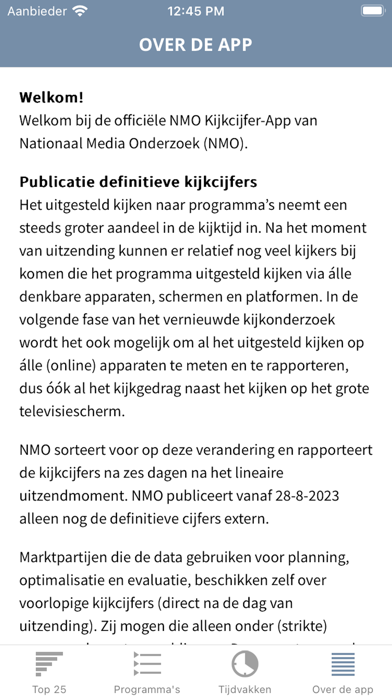 NMO Kijkcijfer-App