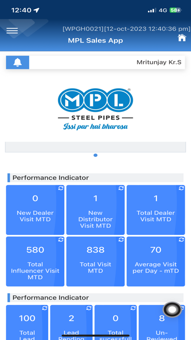 MPL CRM Screenshot