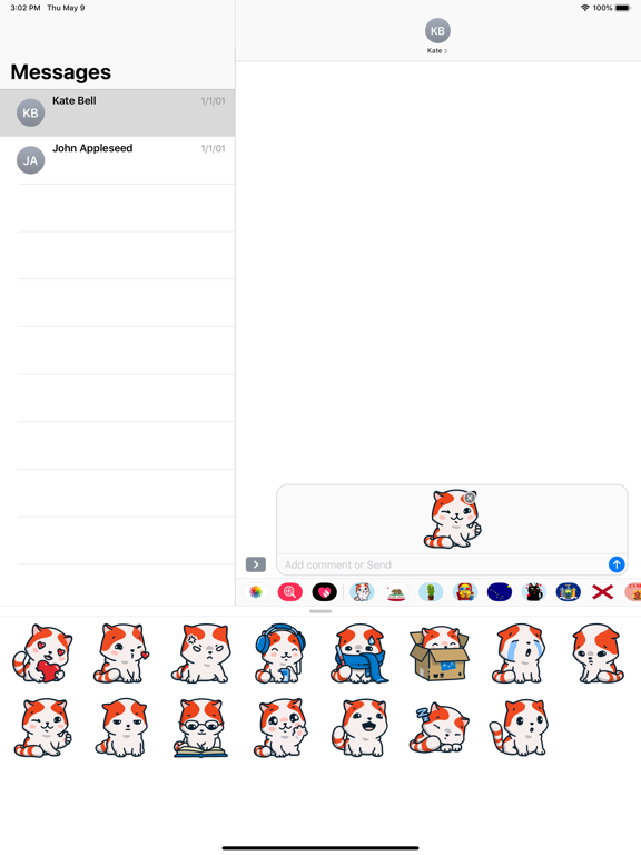 Screenshot #5 pour Cute cat emoji kitty stickers