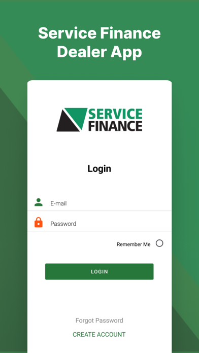 Service Finance Dealer App Screenshot