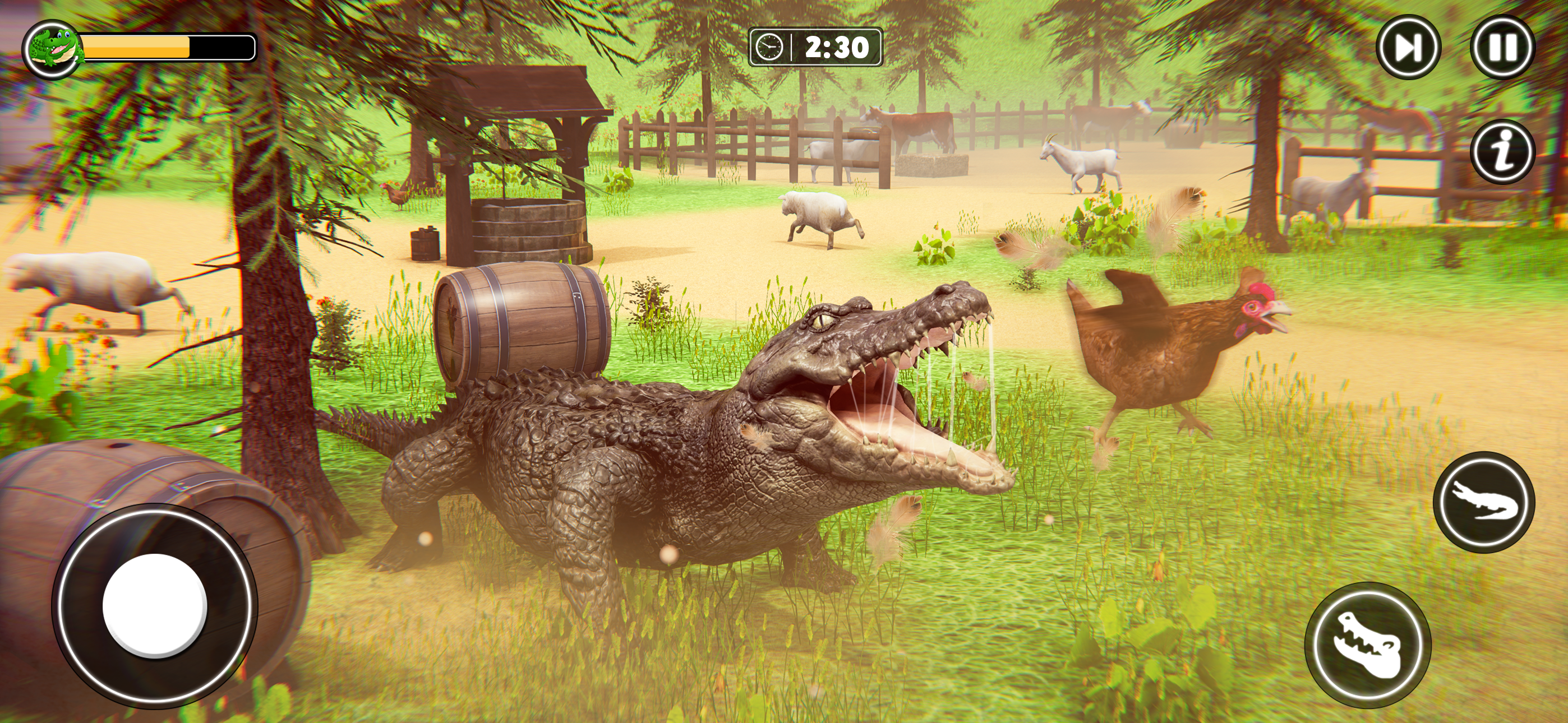 Hungry Crocodile Wild Animal