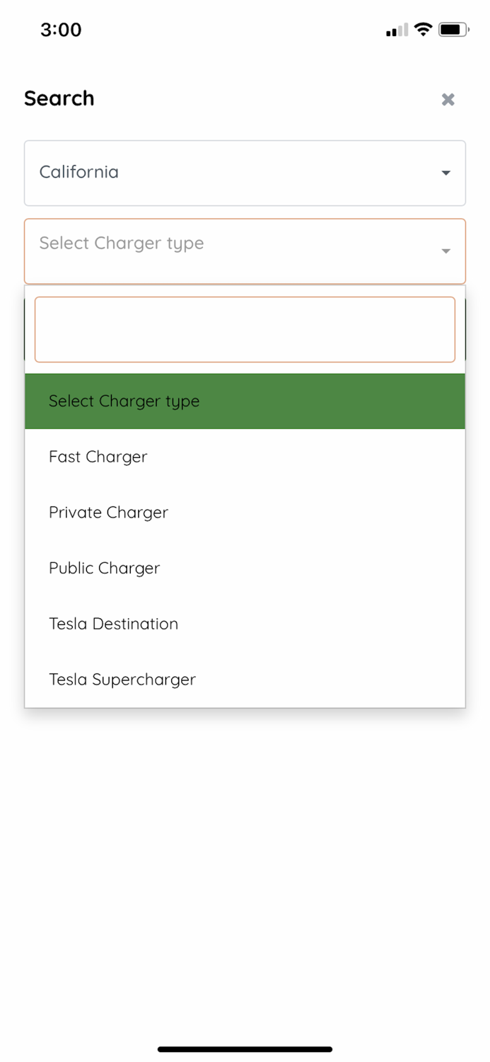 Chargerzilla - find EV Charger