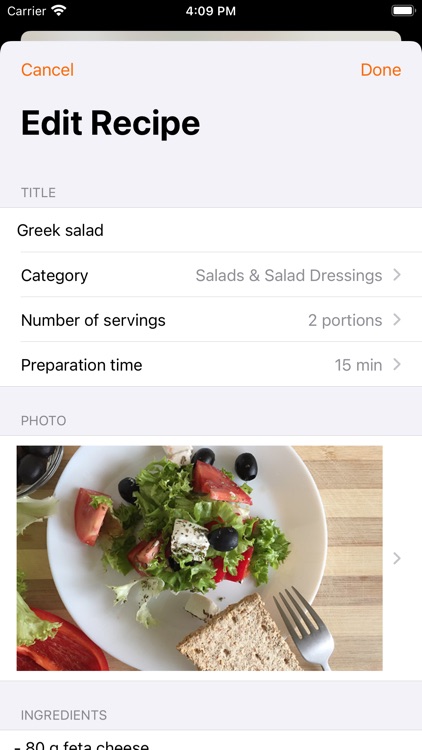 Cookbook - Recipes manager screenshot-4