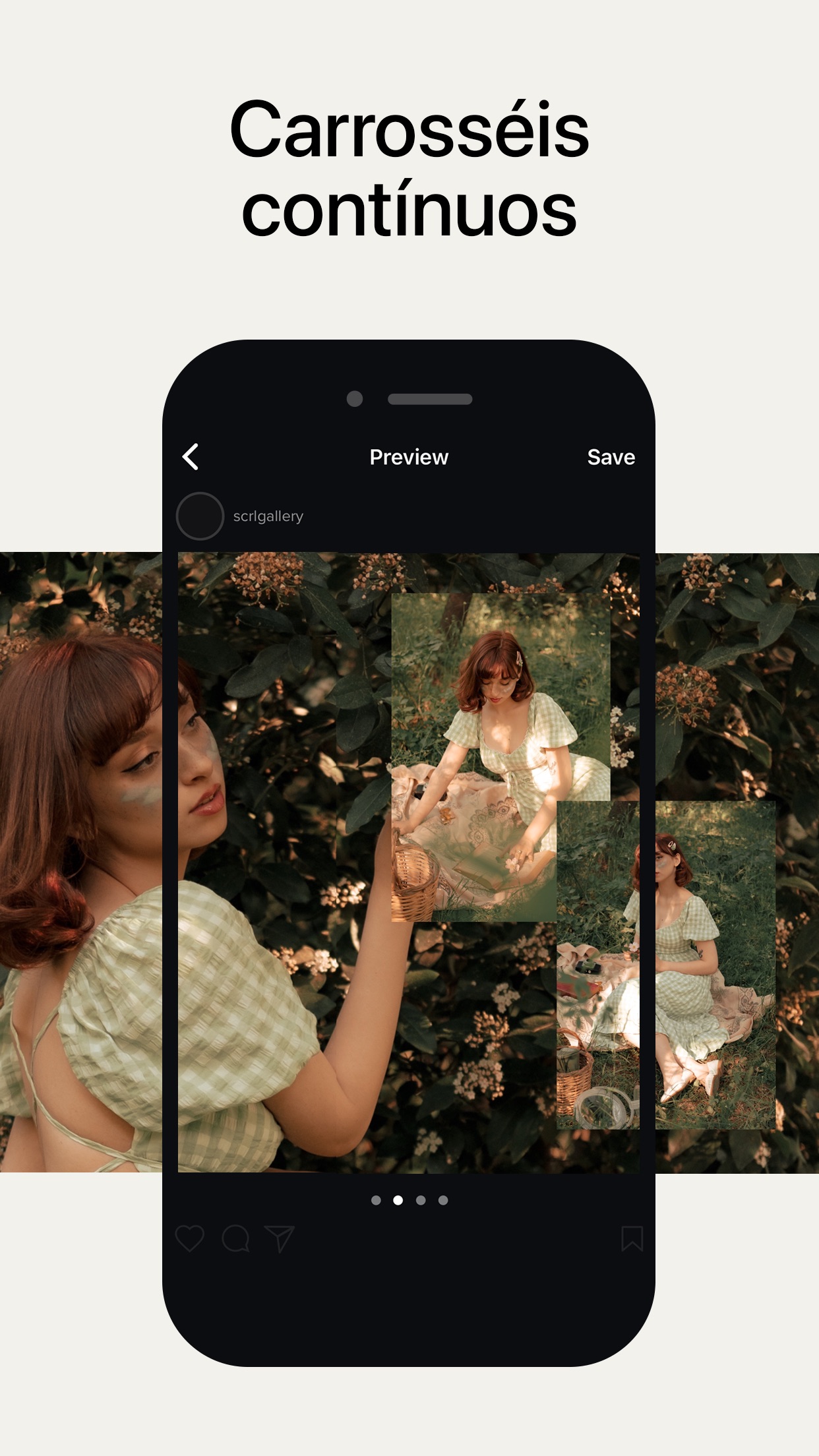 Screenshot do app SCRL: Photo Collage Maker