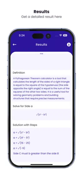 Game screenshot Pythagorean Theorem Calc App hack