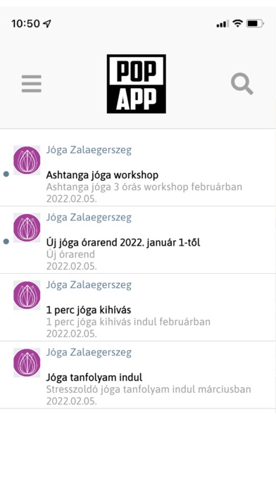 POPApp Screenshot