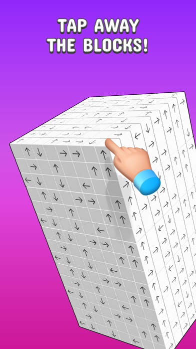 Tap to Unblock 3d Cube Away Screenshot