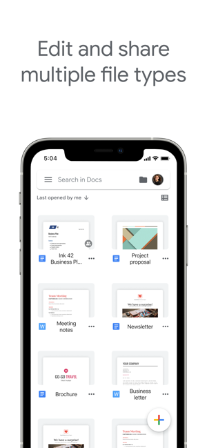 ‎Google Docs Screenshot