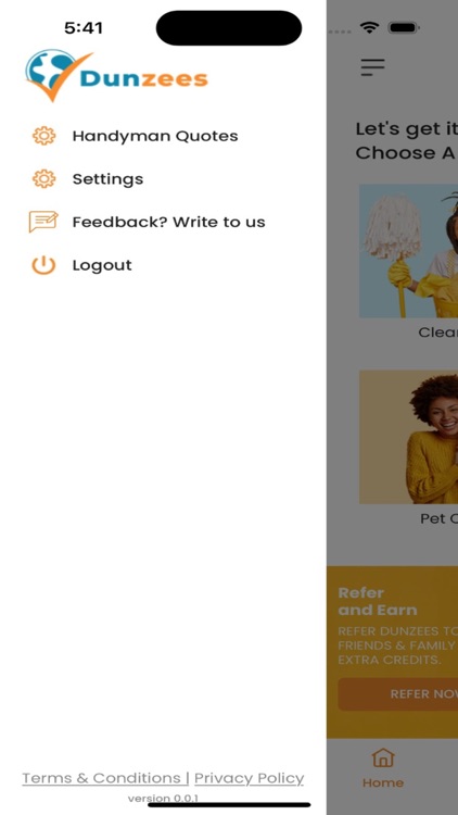 Dunzees- Request a service screenshot-8