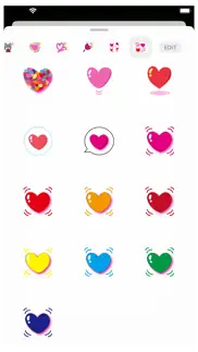 hearts 2 stickers iphone screenshot 3