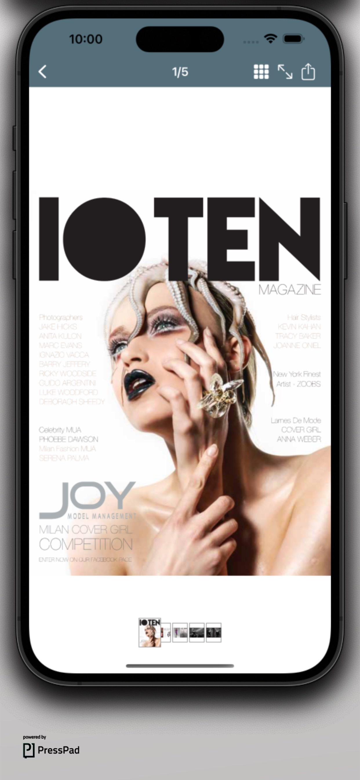 10Ten Magazine app screenshot 2