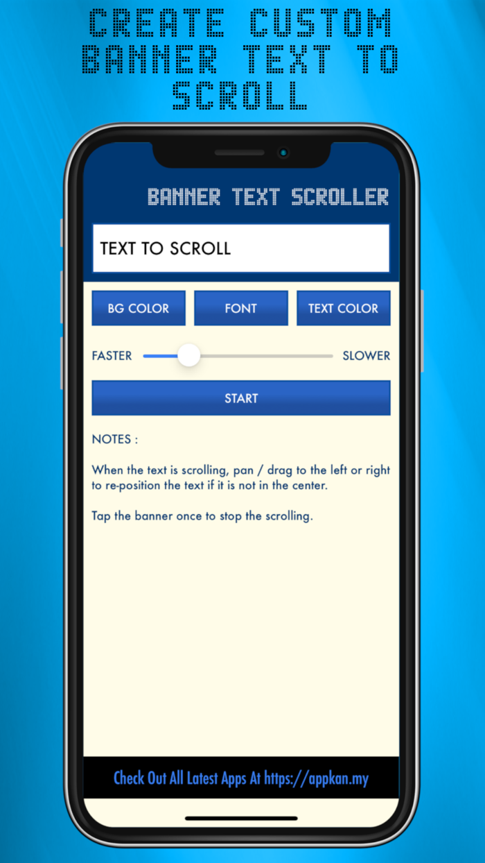 Banner Text Scroller