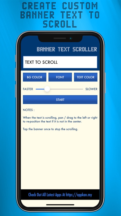 Banner Text Scroller