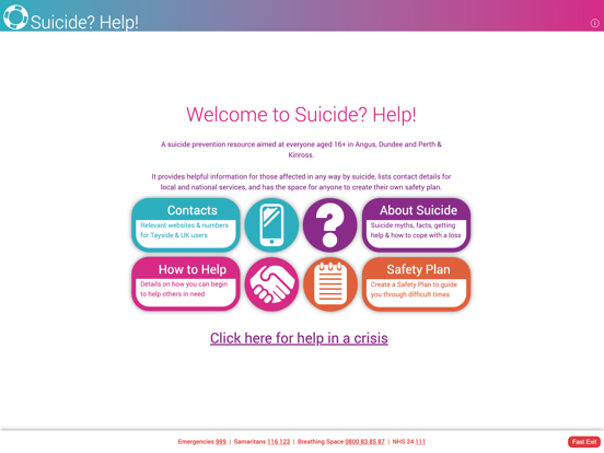 Screenshot #4 pour Suicide? Help! Tayside