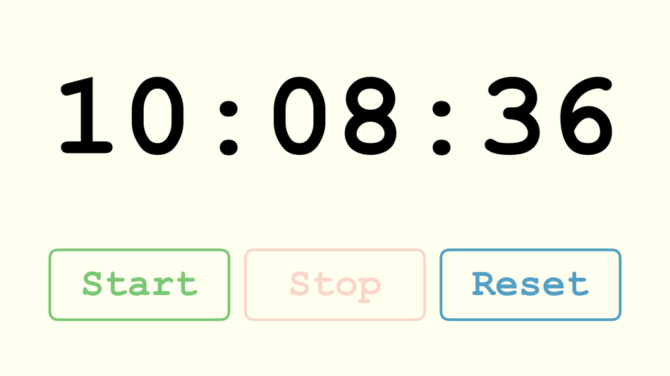 #2. --Stop Watch-- (iOS) 由: Makiko Kawahara